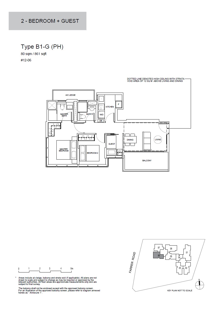 Wilshire Residences 1 Bedroom Floor Plan 1