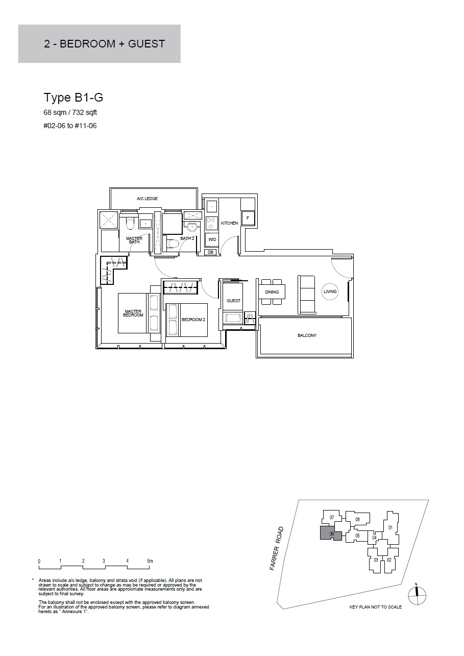 Wilshire Residences 1 Bedroom Floor Plan 2